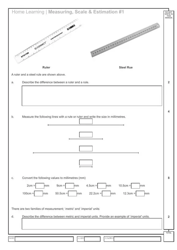 Home Learning 1 worksheet