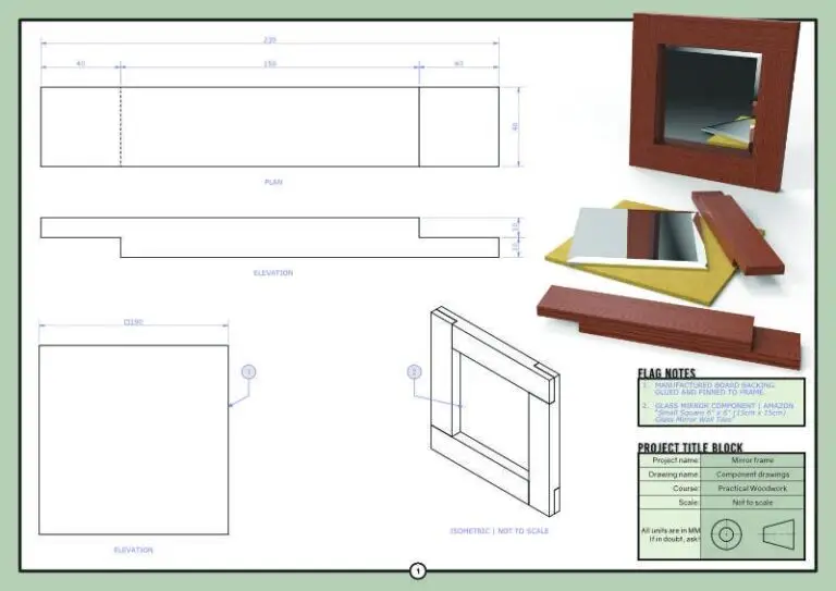 Preview of the N5 Woodwork drawing mirror sheet