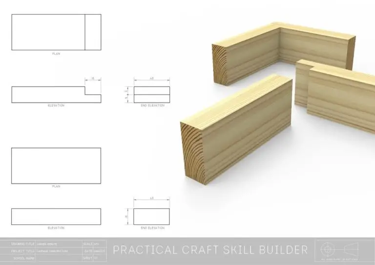 Preview of the N5 Woodwork skill corner rebate sheet