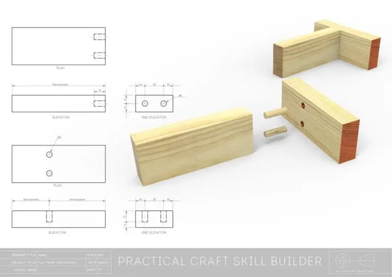 Preview of the N5 Woodwork skill dowel sheet