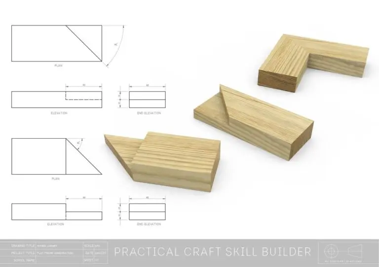 Preview of the N5 Woodwork skill mitred corner sheet