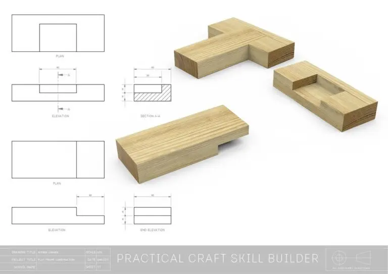 Preview of the N5 Woodwork skill stopped housing sheet