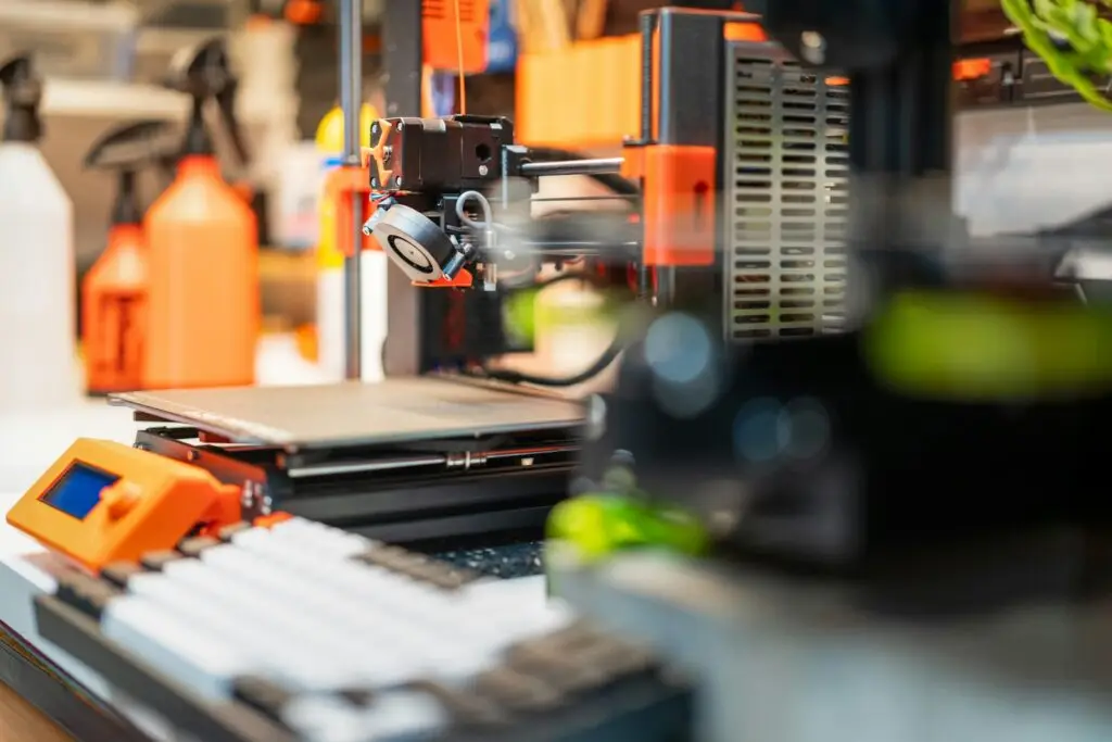 3D printer on a workbench