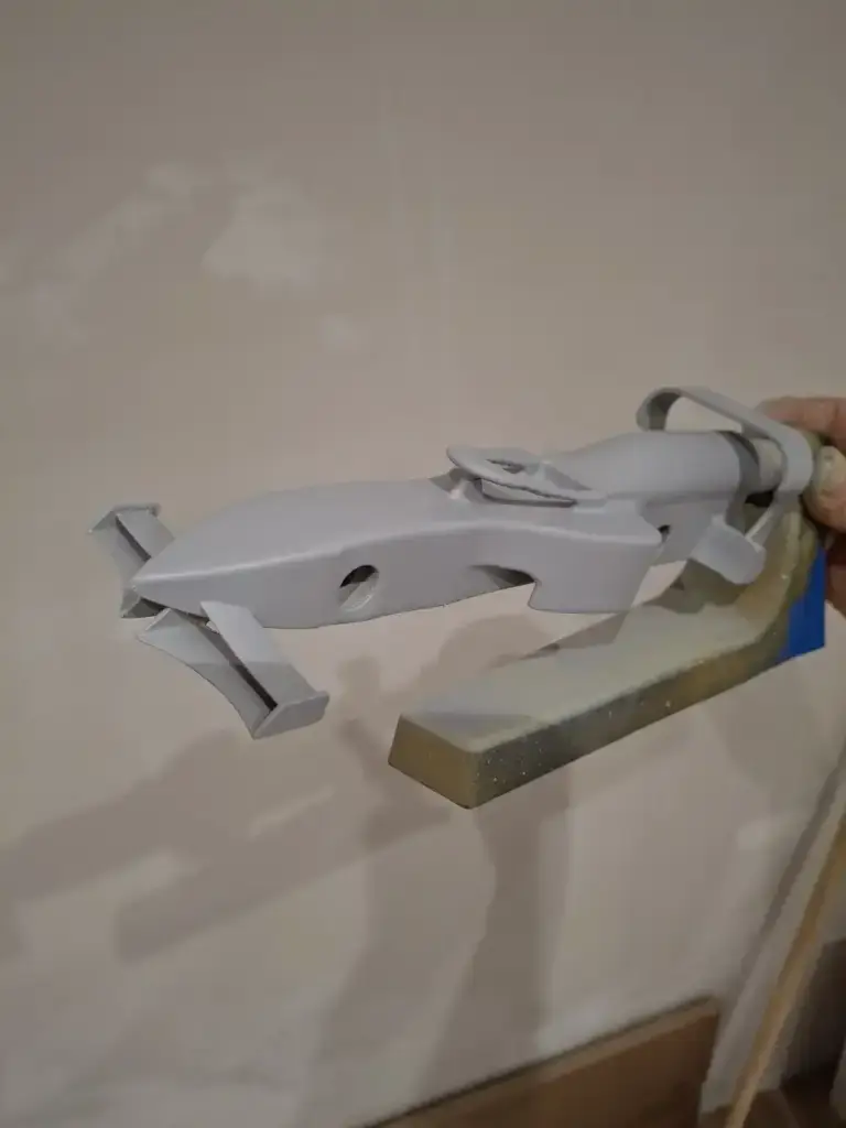 3D printed STEM Racing front wing and nose assembly